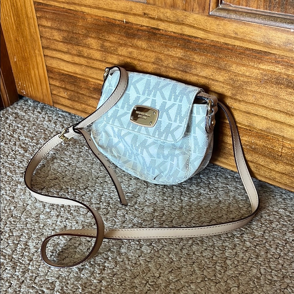 Michael Kors Tan Crossbody Bag Quilted Design